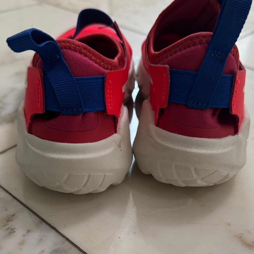 Nike Kids Bright Red Slip-On Sneakers - Picture 6 of 7